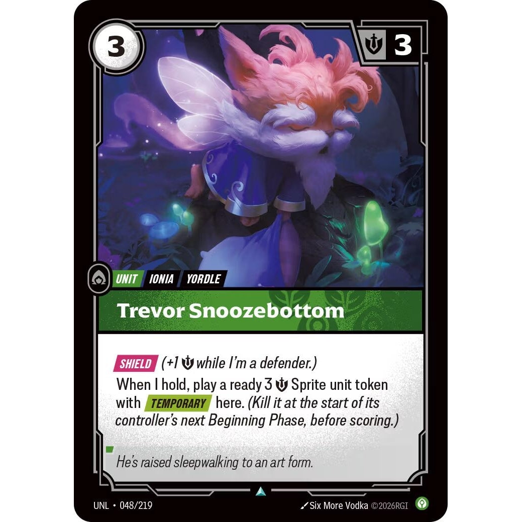 Image for Trevor Snoozebottom (048/219) (Unleashed) - Riftbound: League of Legends Trading Card Game