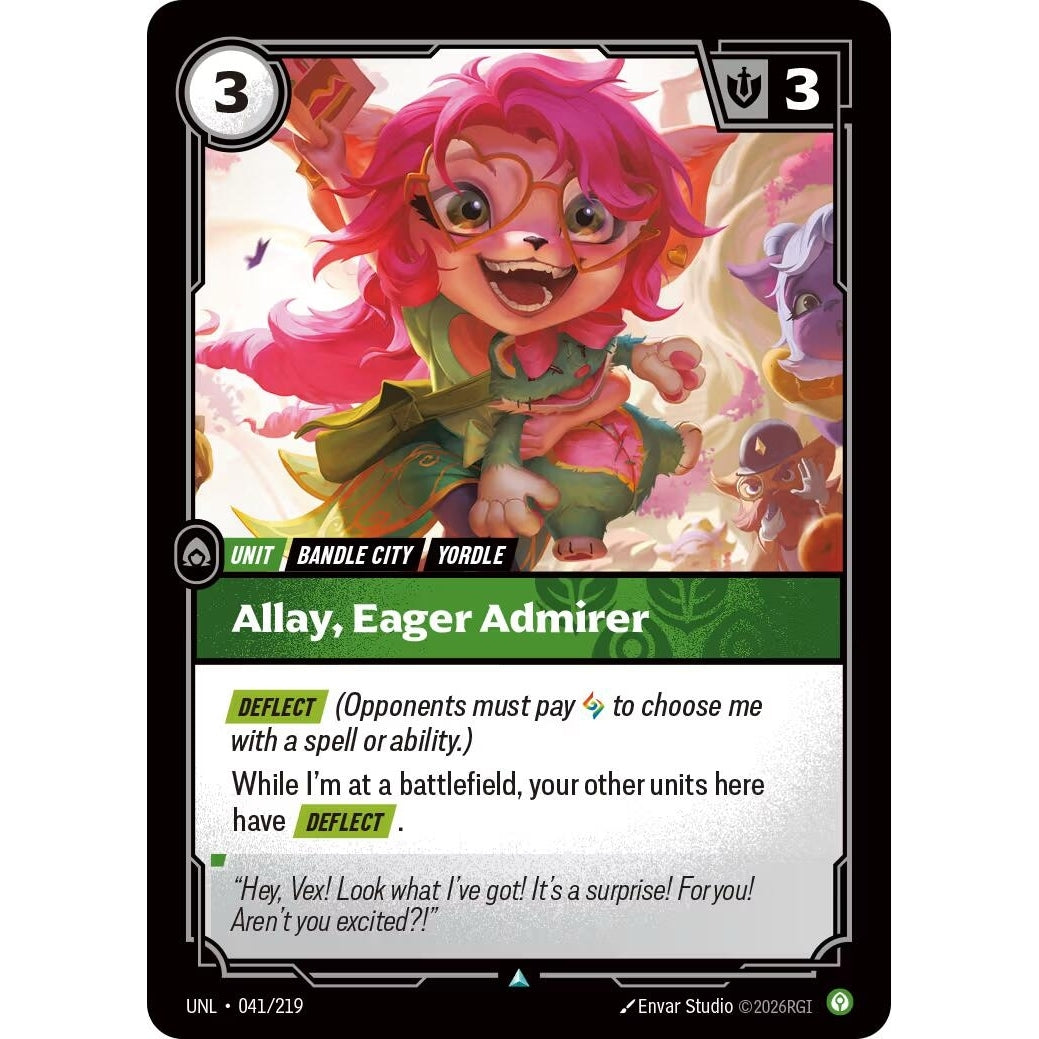 Image for Allay, Eager Admirer (041/219) (Unleashed) - Riftbound: League of Legends Trading Card Game