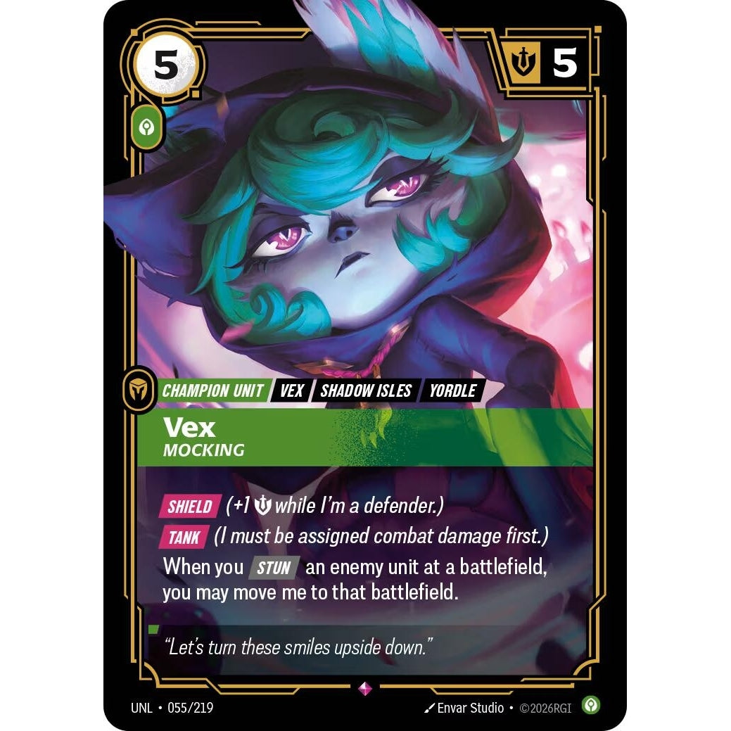 Image for Vex - Mocking (055/219) (Unleashed) - Riftbound: League of Legends Trading Card Game