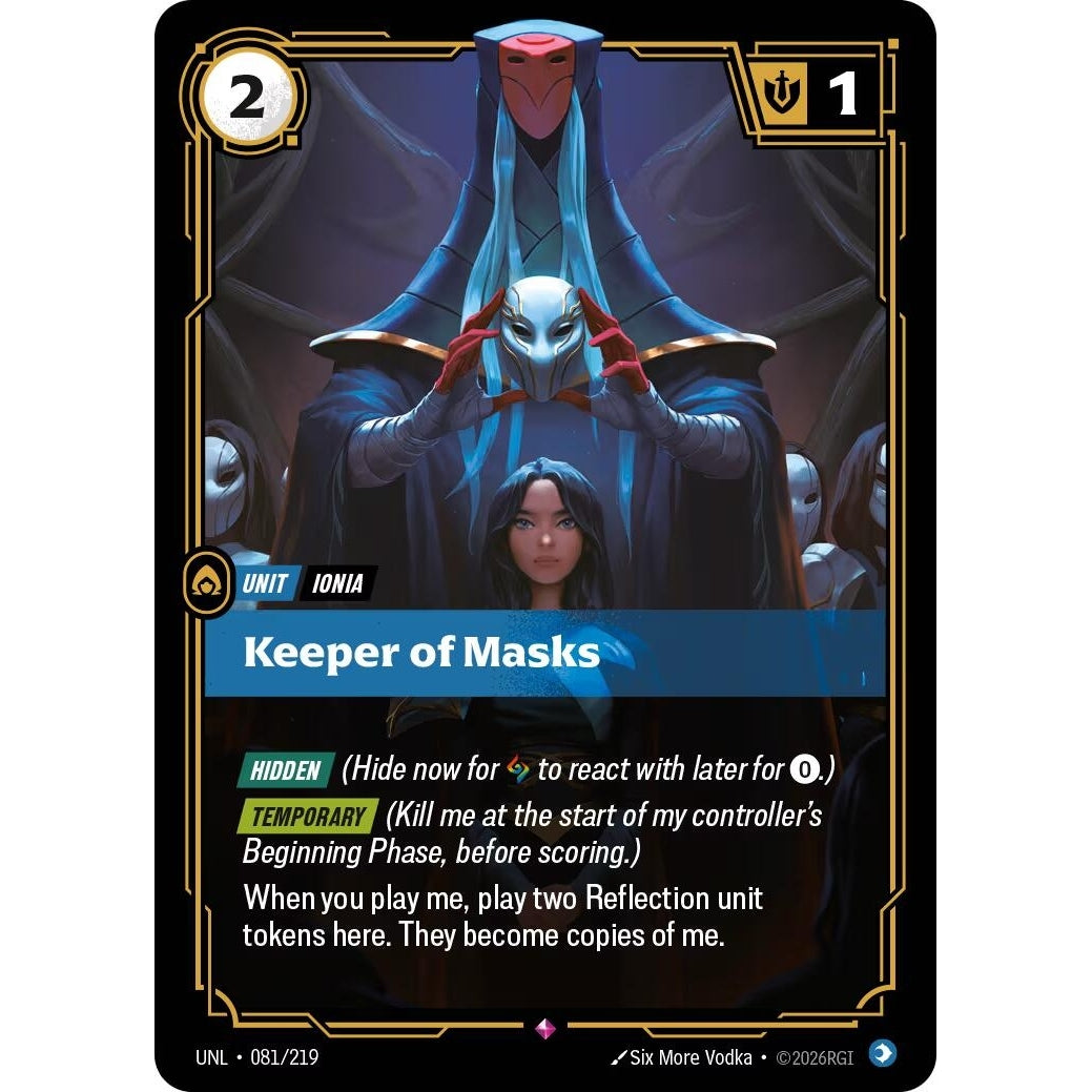 Image for Keeper of Masks (081/219) (Unleashed) - Riftbound: League of Legends Trading Card Game