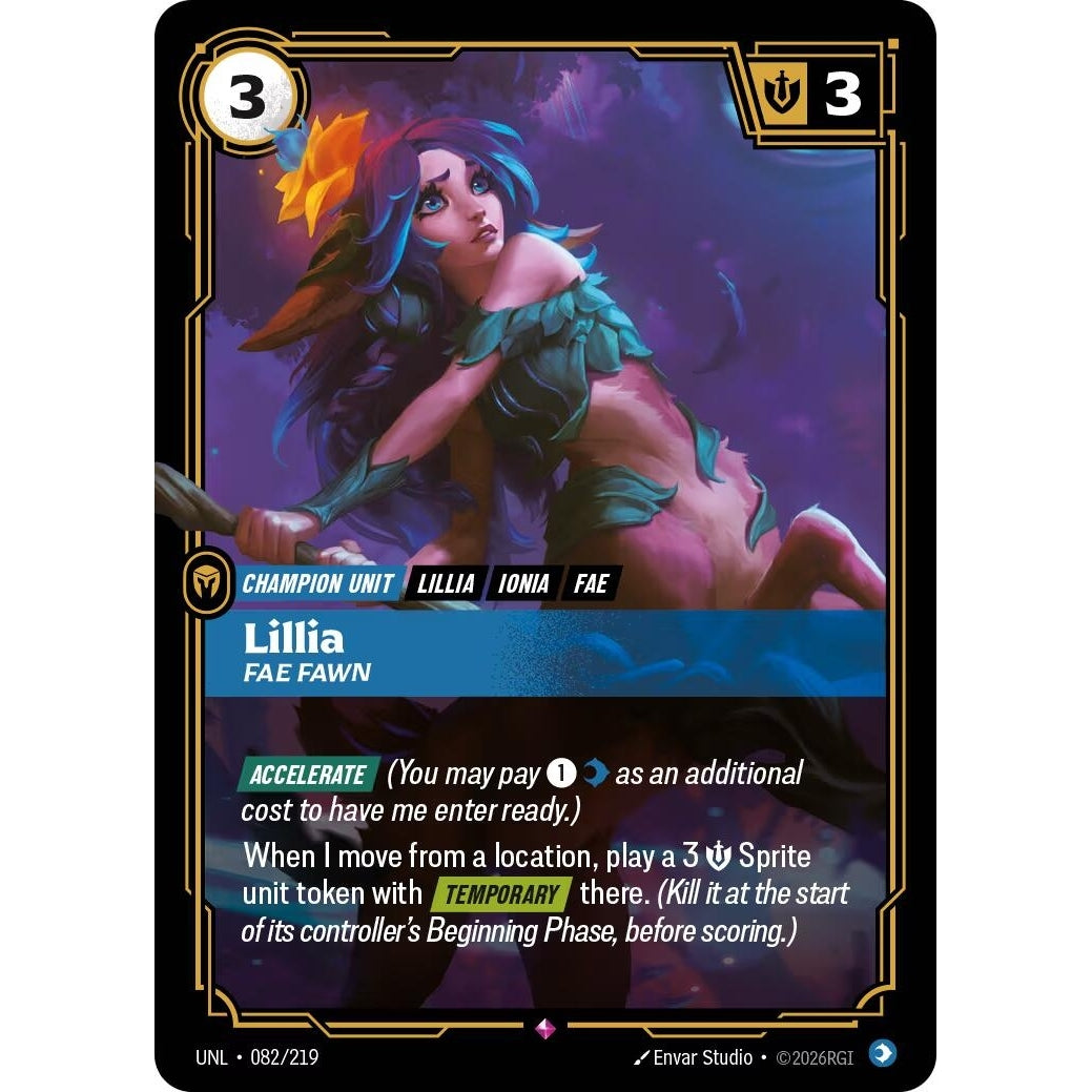 Image for Lillia - Fae Fawn (082/219) (Unleashed) - Riftbound: League of Legends Trading Card Game