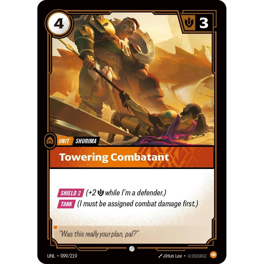 Image for Towering Combatant (099/219) (Unleashed) - Riftbound: League of Legends Trading Card Game