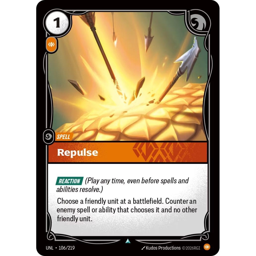 Image for Repulse (106/219) (Unleashed) - Riftbound: League of Legends Trading Card Game