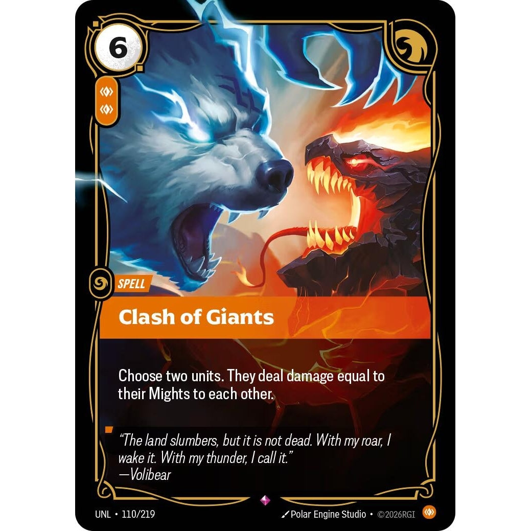 Image for Clash of Giants (110/219) (Unleashed) - Riftbound: League of Legends Trading Card Game