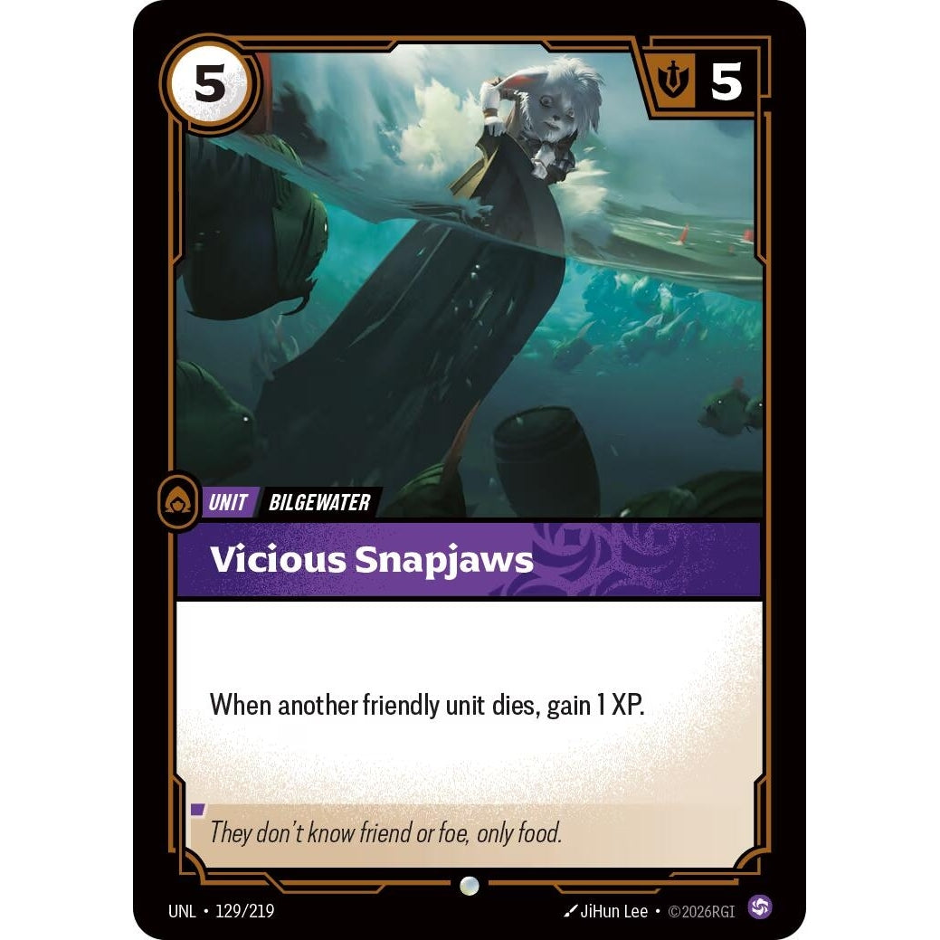 Image for Vicious Snapjaws (129/219) (Unleashed) - Riftbound: League of Legends Trading Card Game