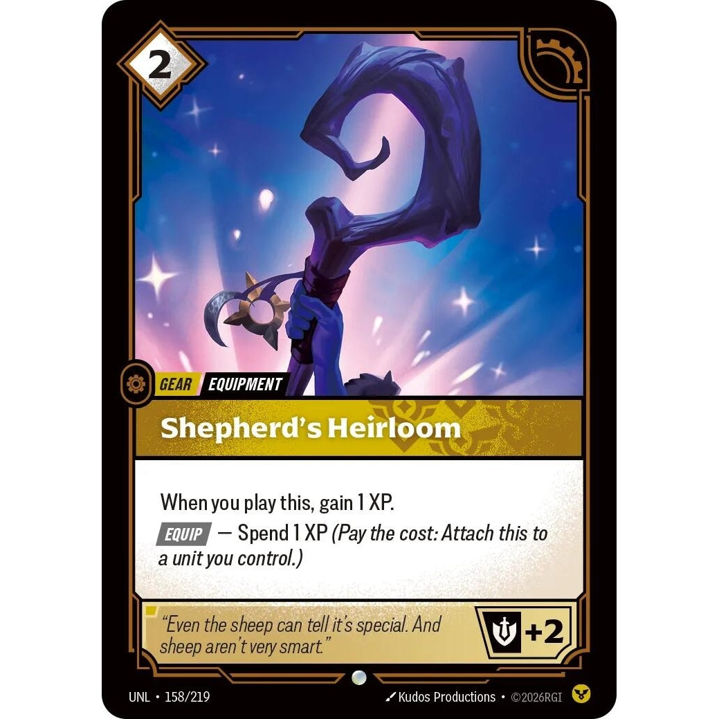 Image for Shepherd's Heirloom (158/219) (Unleashed) - Riftbound: League of Legends Trading Card Game