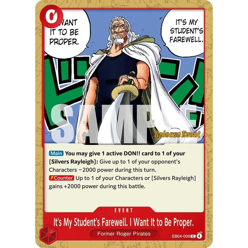 It's My Student's Farewell. I Want It to Be Proper. (EB04-009) (Adventure on Kami's Island Release Event Cards) - PokéBox Australia