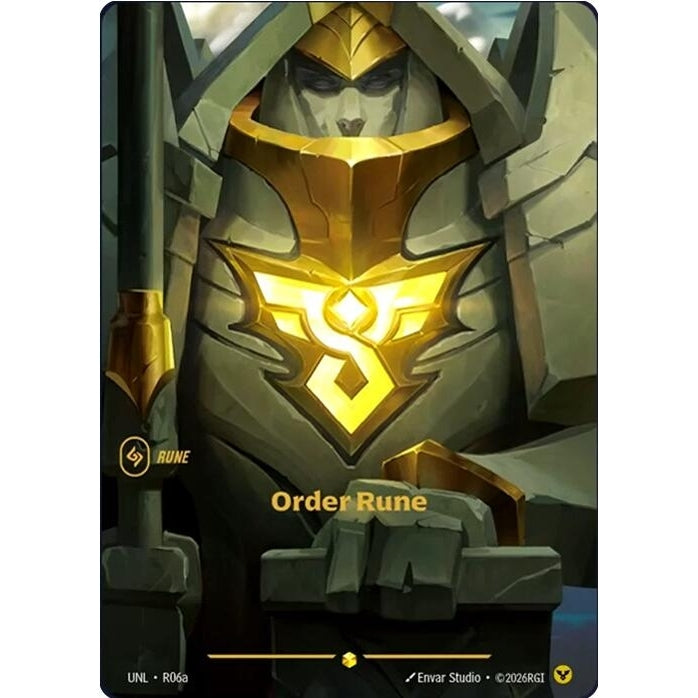 Image for Order Rune (Alternate Art) (R06a) (Unleashed) - Riftbound: League of Legends Trading Card Game