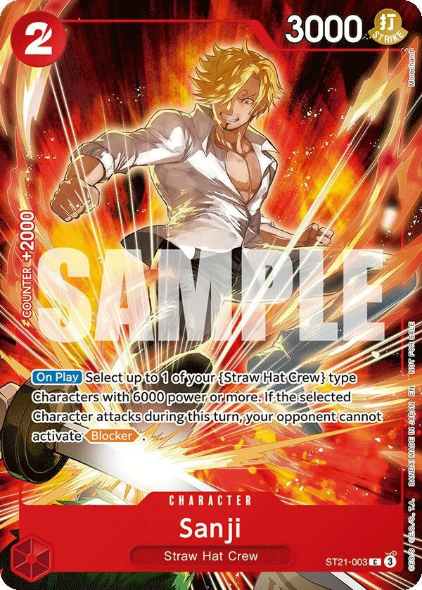 Sanji (Welcome Pack 2026 Vol.1) (ST21-003) (One Piece Promotion Cards) - PokéBox Australia