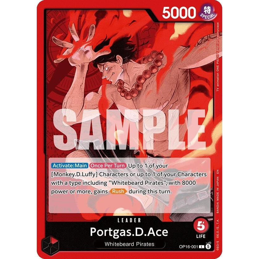 Image for Portgas.D.Ace (001) (OP16-001) (The Time of Battle) - One Piece Card Game
