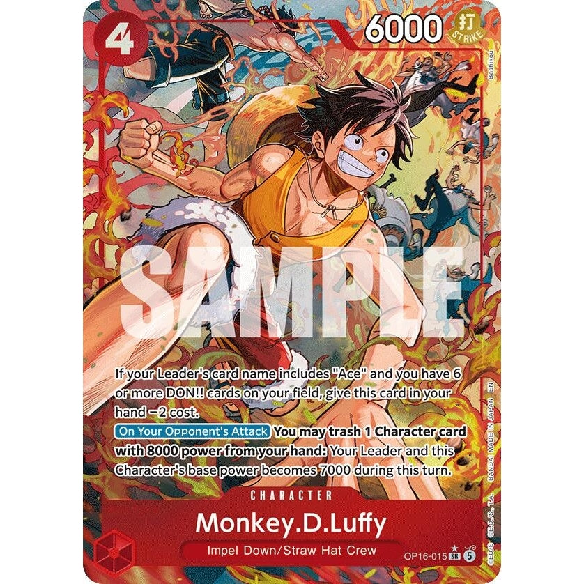 Image for Monkey.D.Luffy (Alternate Art) (OP16-015) (The Time of Battle) - One Piece Card Game