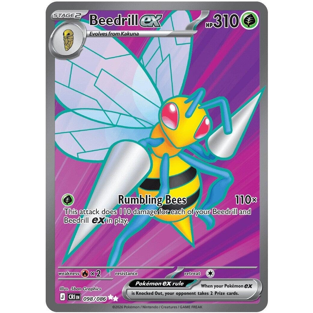 Image for Beedrill ex (098/086) (ME04: Chaos Rising) - Pokemon