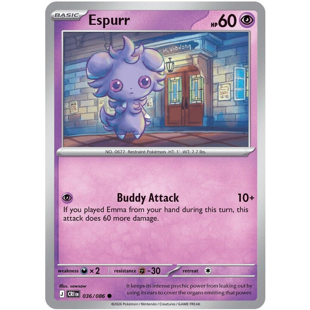 Image for Espurr (036/086) (ME04: Chaos Rising) - Pokemon