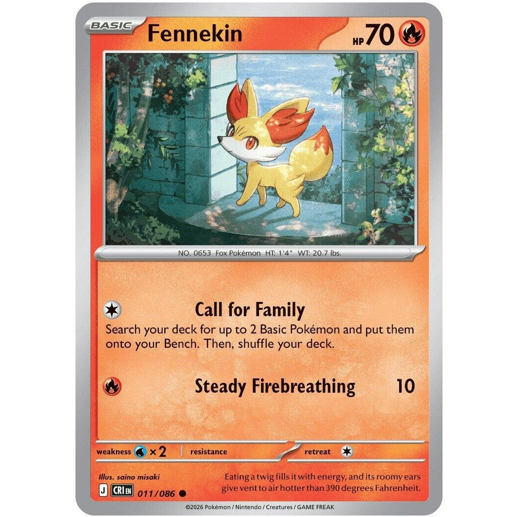 Image for Fennekin (011/086) (ME04: Chaos Rising) - Pokemon