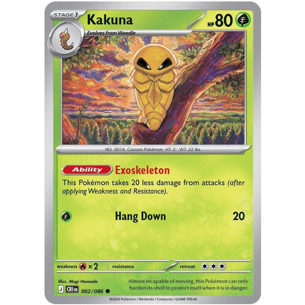 Image for Kakuna (002/086) (ME04: Chaos Rising) - Pokemon