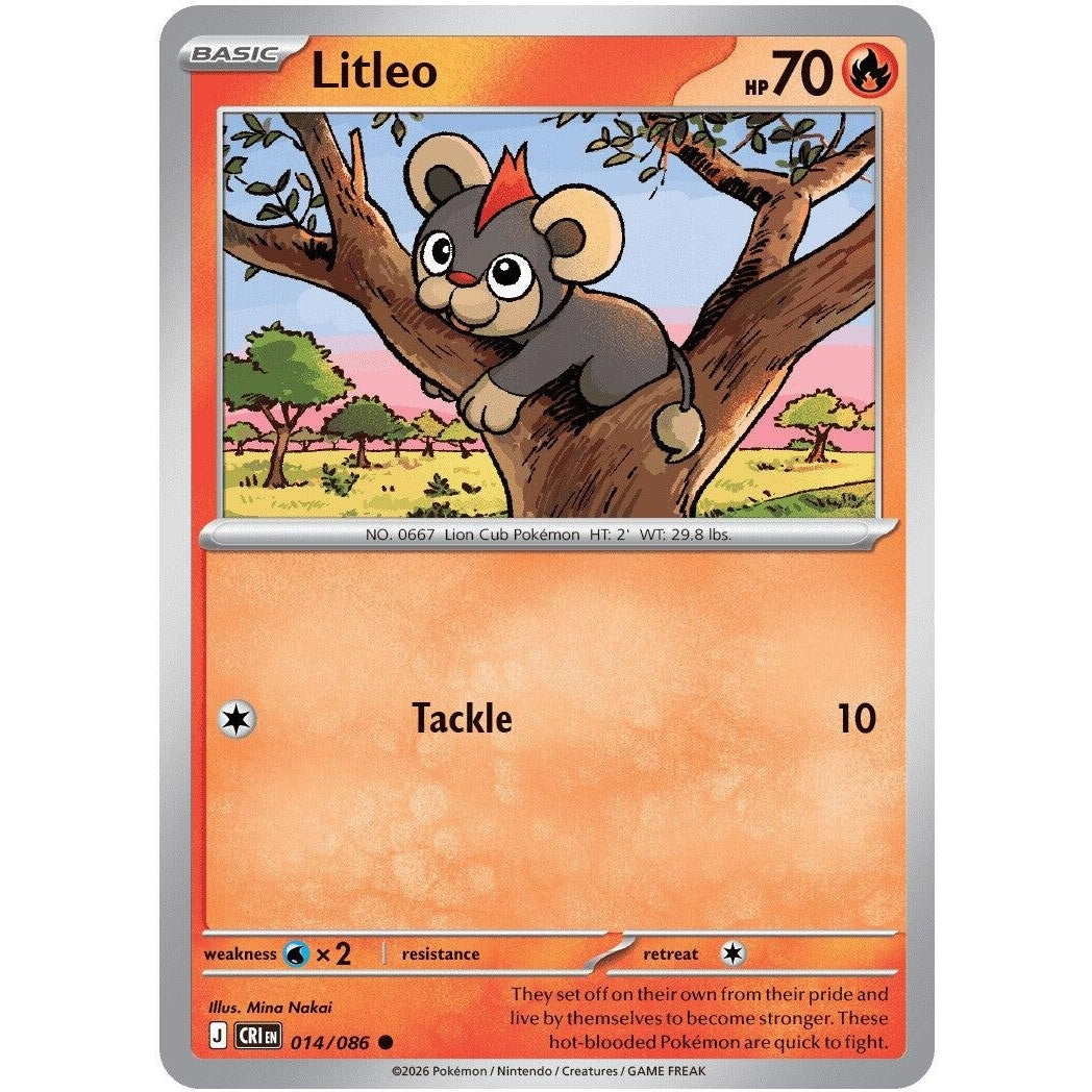 Image for Litleo (014/086) (ME04: Chaos Rising) - Pokemon