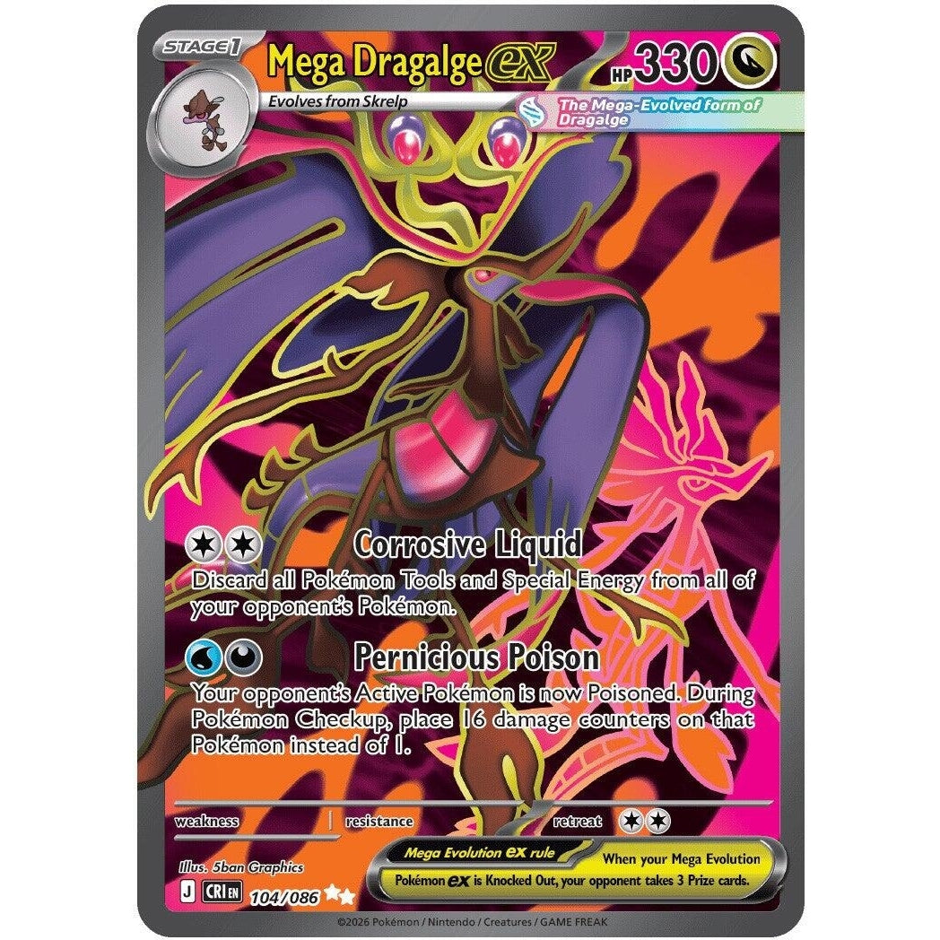 Image for Mega Dragalge ex (104/086) (ME04: Chaos Rising) - Pokemon
