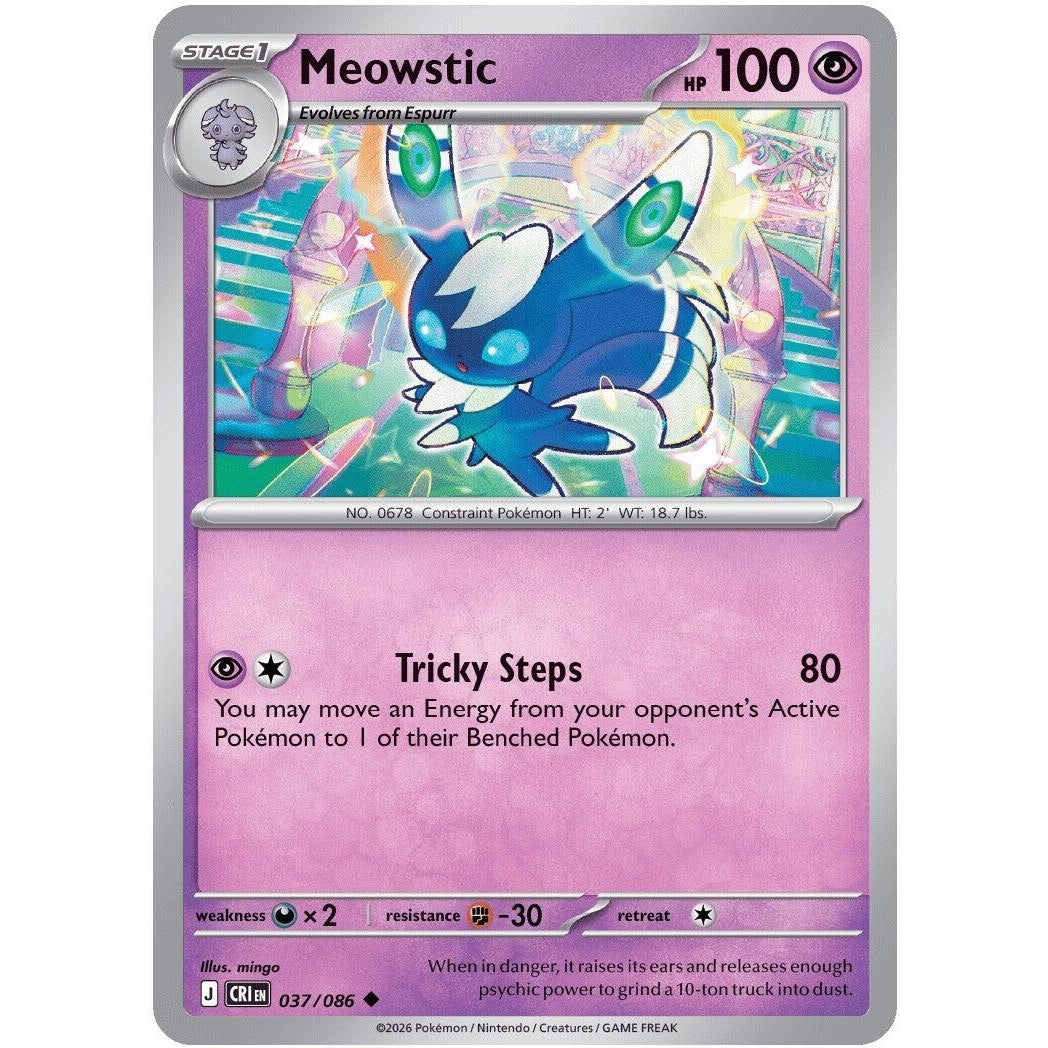 Image for Meowstic (037/086) (ME04: Chaos Rising) - Pokemon