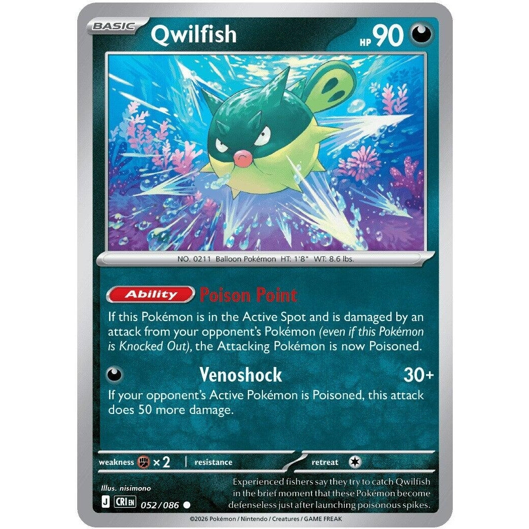 Image for Qwilfish (052/086) (ME04: Chaos Rising) - Pokemon