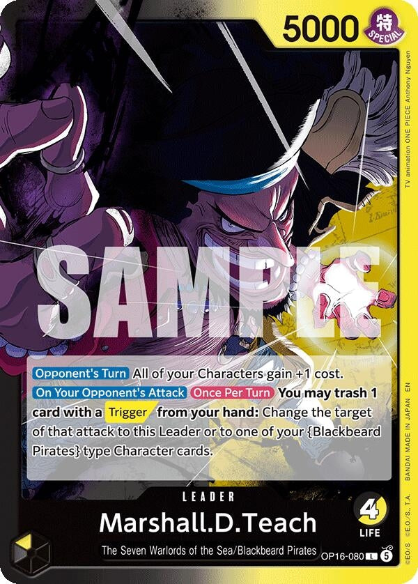 Image for Marshall.D.Teach (080) (OP16-080) (The Time of Battle) - One Piece Card Game