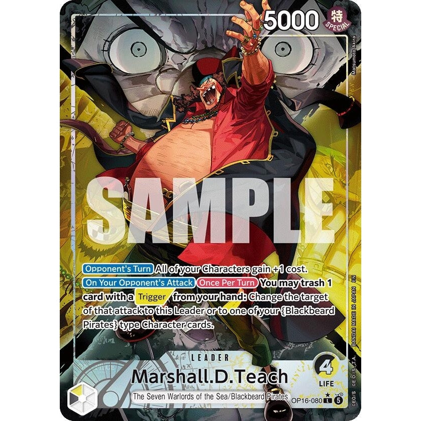 Image for Marshall.D.Teach (080) (Alternate Art) (OP16-080) (The Time of Battle) - One Piece Card Game