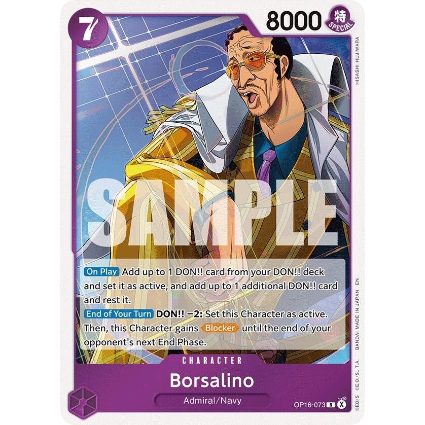Image for Borsalino (OP16-073) (The Time of Battle) - One Piece Card Game