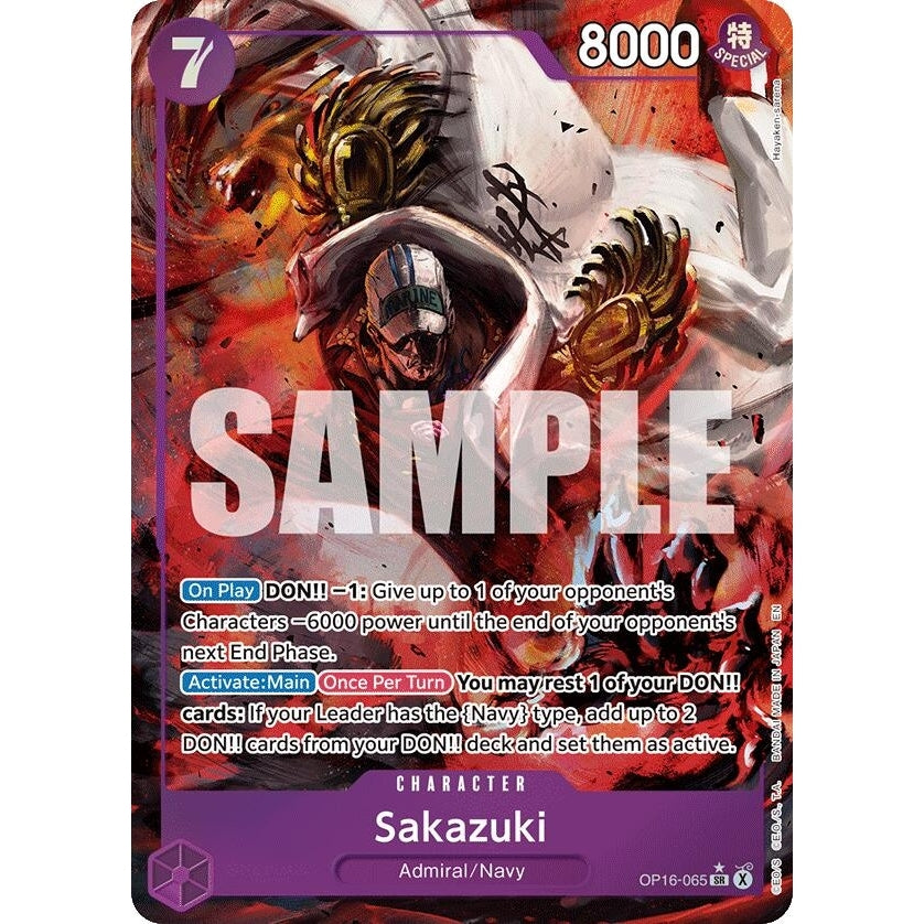 Image for Sakazuki (Alternate Art) (OP16-065) (The Time of Battle) - One Piece Card Game