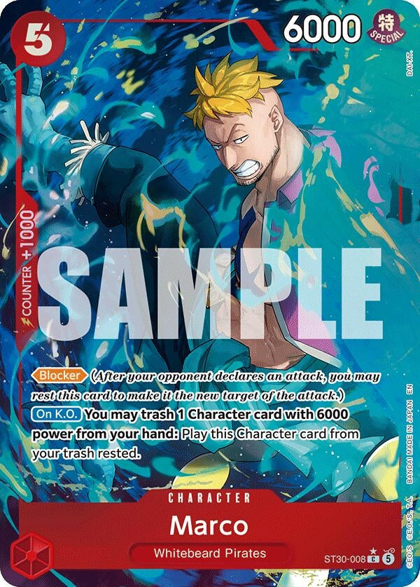 Marco (Full Art) (ST30-008) (Starter Deck EX: Luffy & Ace) - PokéBox Australia