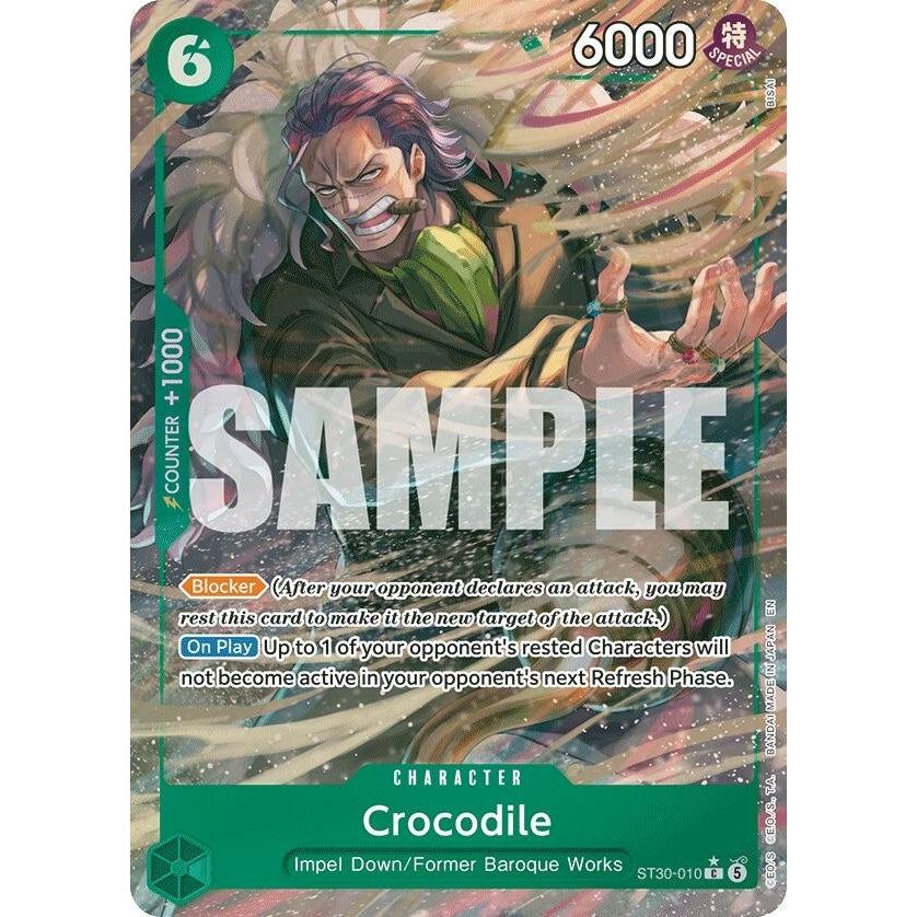 Crocodile (Full Art) (ST30-010) (Starter Deck EX: Luffy & Ace) - PokéBox Australia