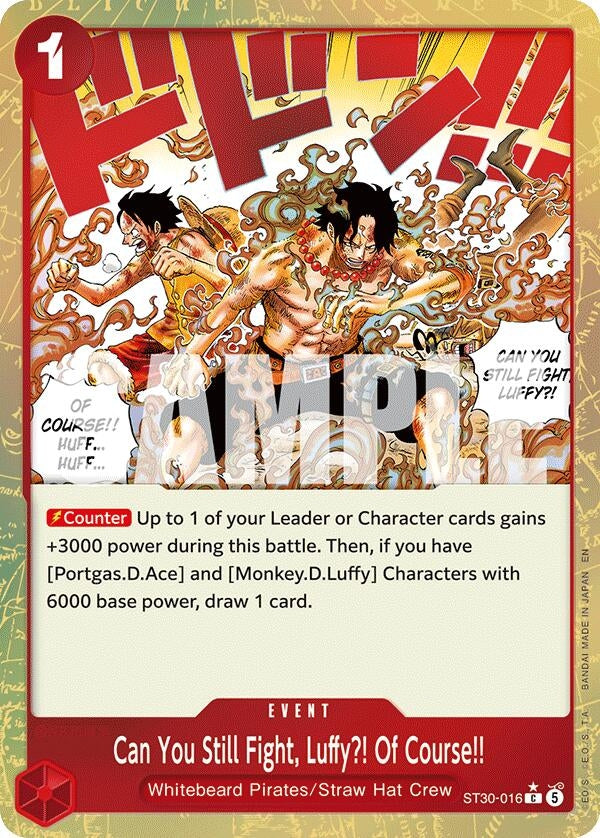 Can You Still Fight, Luffy?! Of Course!! (Parallel) (ST30-016) (Starter Deck EX: Luffy & Ace)