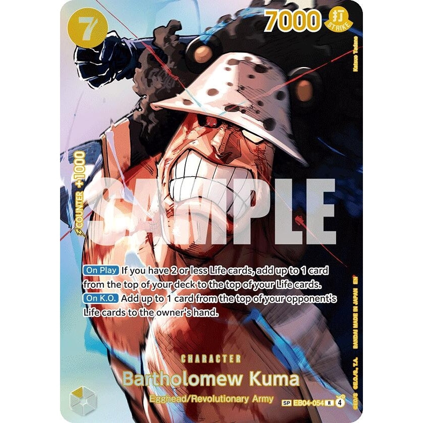 Image for Bartholomew Kuma (SP) (EB04-054) (The Time of Battle) - One Piece Card Game