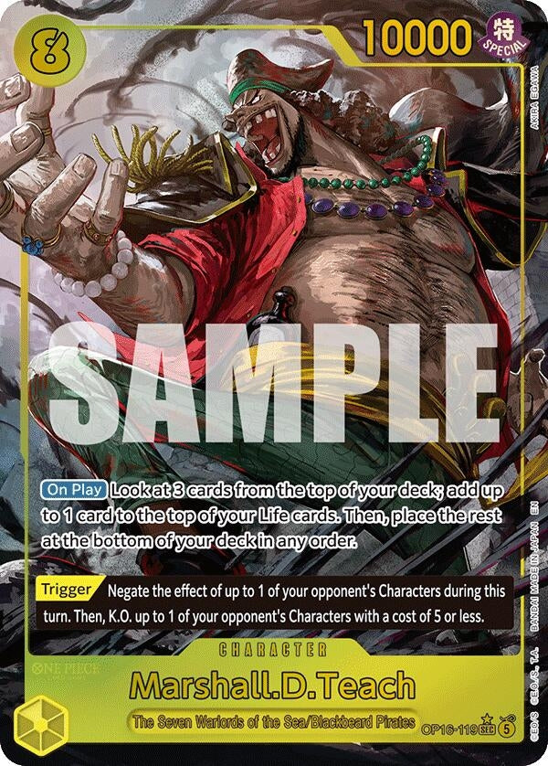 Image for Marshall.D.Teach (119) (Alternate Art) (OP16-119) (The Time of Battle) - One Piece Card Game