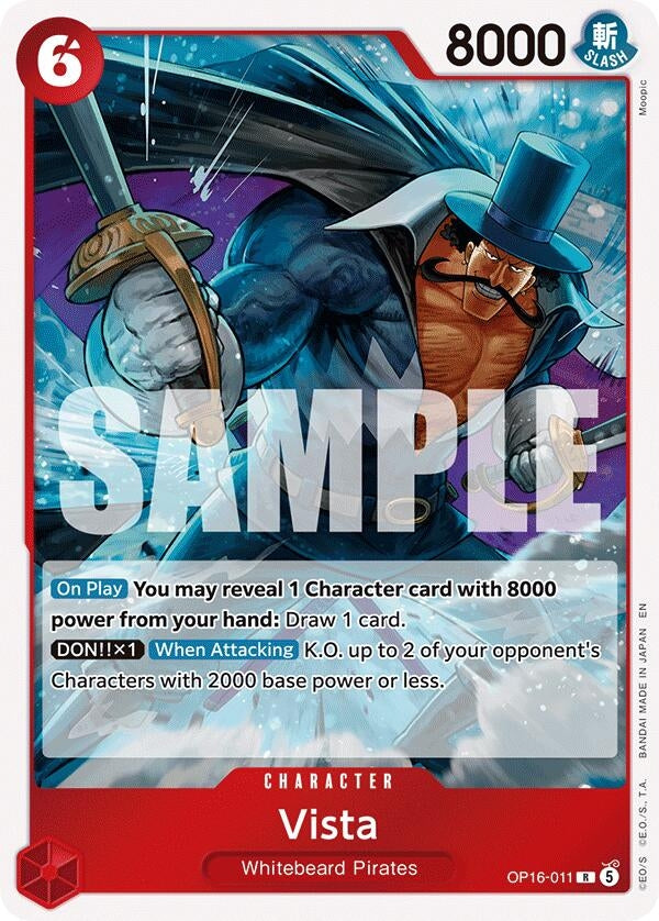 Image for Vista (OP16-011) (The Time of Battle) - One Piece Card Game