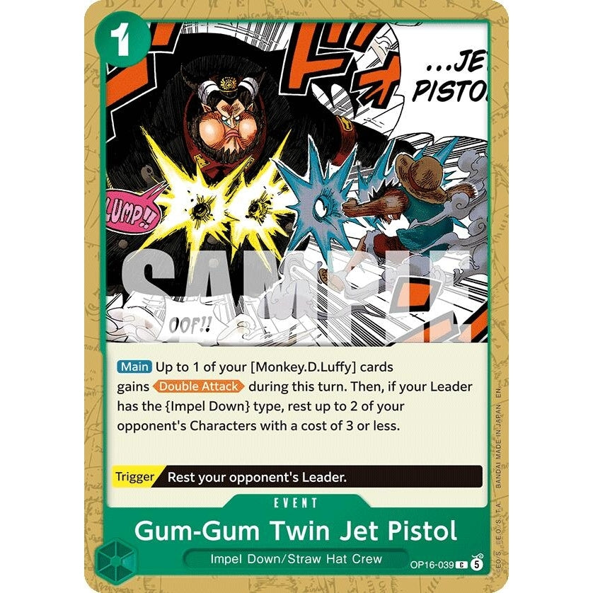 Image for Gum-Gum Twin Jet Pistol (OP16-039) (The Time of Battle) - One Piece Card Game