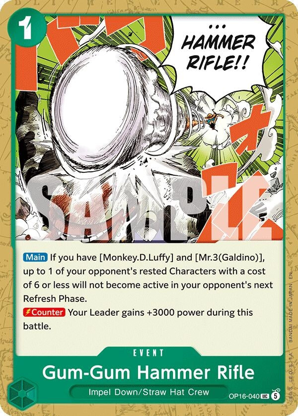 Image for Gum-Gum Hammer Rifle (OP16-040) (The Time of Battle) - One Piece Card Game