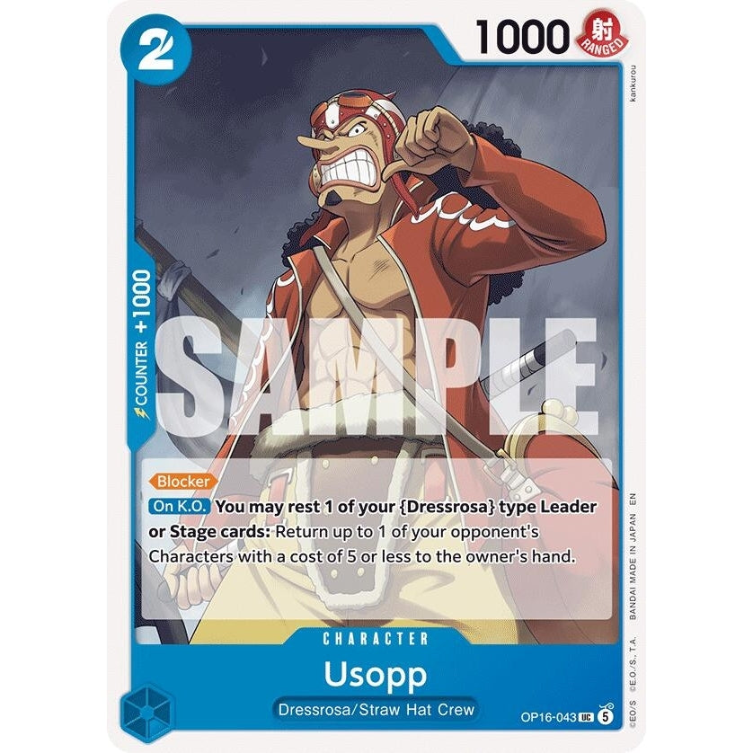 Image for Usopp (OP16-043) (The Time of Battle) - One Piece Card Game