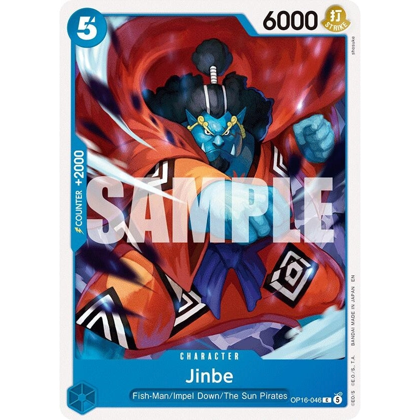 Image for Jinbe (046) (OP16-046) (The Time of Battle) - One Piece Card Game