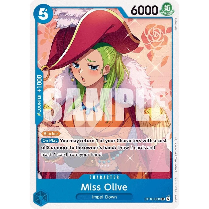 Image for Miss Olive (OP16-050) (The Time of Battle) - One Piece Card Game
