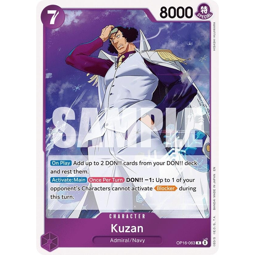 Image for Kuzan (OP16-063) (The Time of Battle) - One Piece Card Game