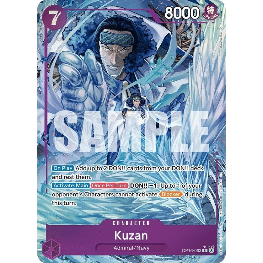 Image for Kuzan (Alternate Art) (OP16-063) (The Time of Battle) - One Piece Card Game