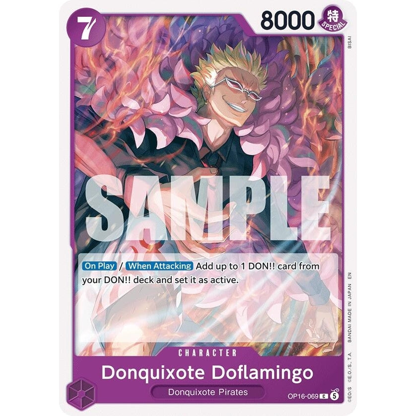 Image for Donquixote Doflamingo (069) (OP16-069) (The Time of Battle) - One Piece Card Game