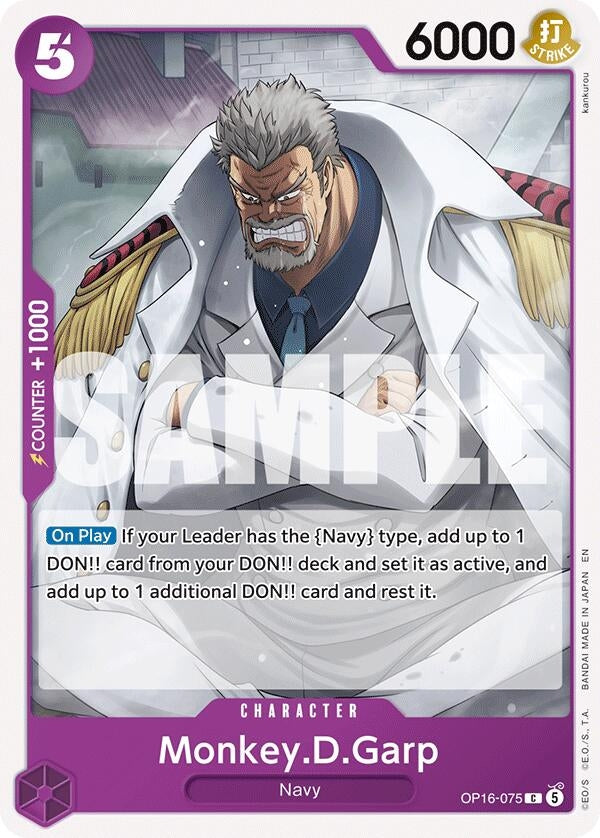 Image for Monkey.D.Garp (OP16-075) (The Time of Battle) - One Piece Card Game
