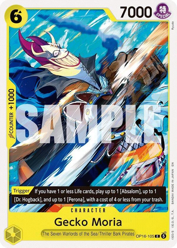 Image for Gecko Moria (OP16-105) (The Time of Battle) - One Piece Card Game