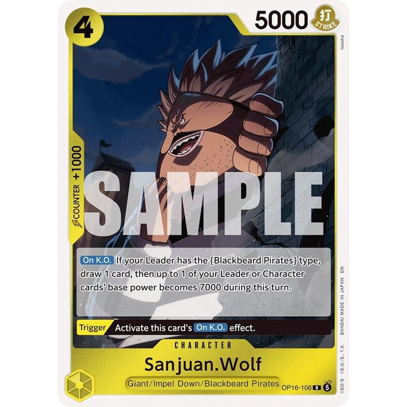 Image for Sanjuan.Wolf (OP16-106) (The Time of Battle) - One Piece Card Game