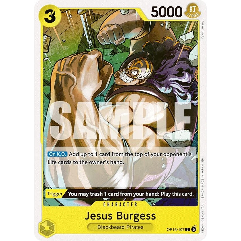 Image for Jesus Burgess (OP16-107) (The Time of Battle) - One Piece Card Game