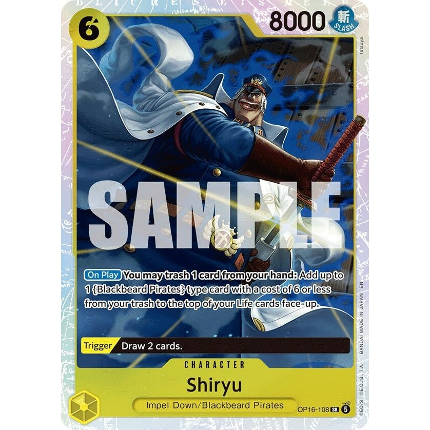 Image for Shiryu (OP16-108) (The Time of Battle) - One Piece Card Game