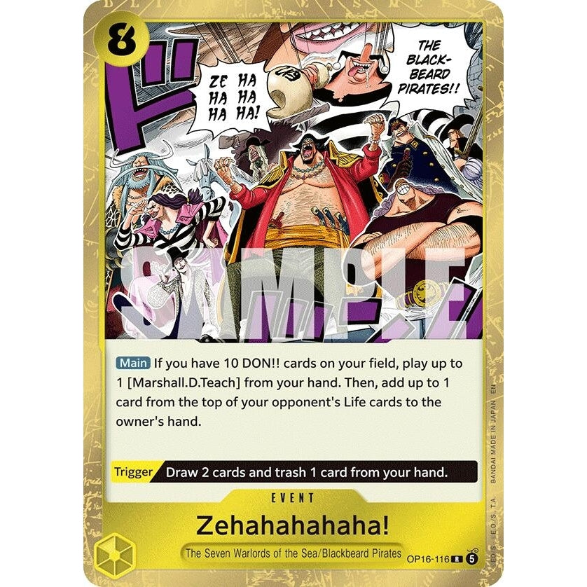 Image for Zehahahahaha! (OP16-116) (The Time of Battle) - One Piece Card Game