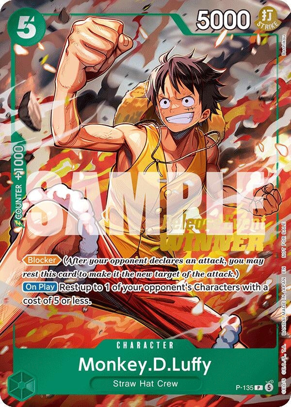 Monkey.D.Luffy (OP16 Release Event Winner) (P-135) (One Piece Promotion Cards) - PokéBox Australia