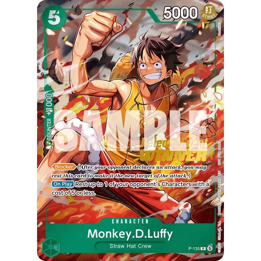 Monkey.D.Luffy (OP16 Release Event Winner) (P-135) (One Piece Promotion Cards) - PokéBox Australia