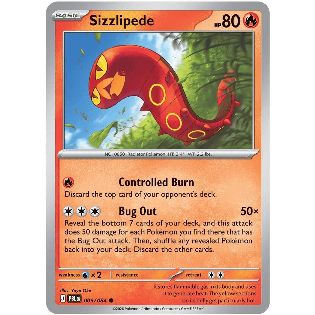 Image for Sizzlipede (009/084) (ME05: Pitch Black) (ME05) - Pokemon